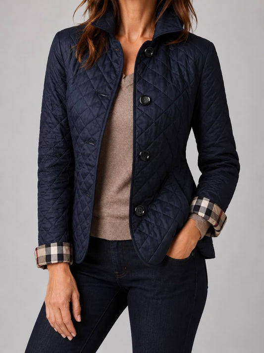 Kelley | Giacca trapuntata leggera blu navy