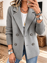 Carla | Blazer Elegante con Maniche in Maglia