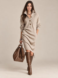 Damaris | Abito in maglia caldo, elegante e comodo.