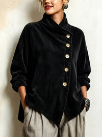 Olivia | Camicia in velluto a coste con bottoni