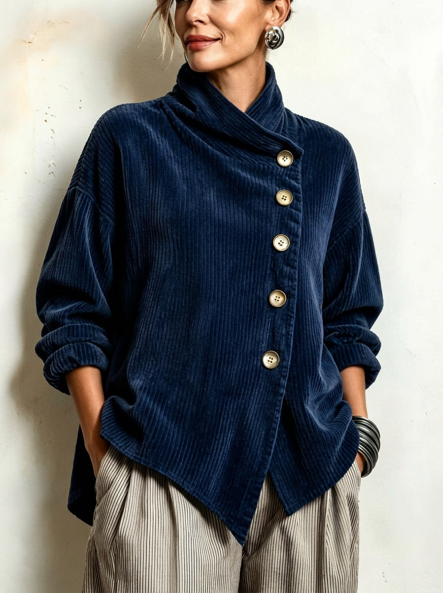 Olivia | Camicia in velluto a coste con bottoni