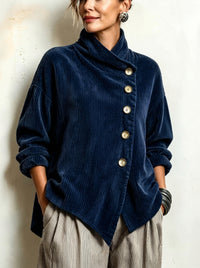 Olivia | Camicia in velluto a coste con bottoni