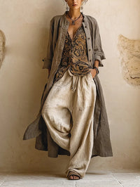 Patricia | Set da tre pezzi in cotone e lino