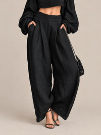 Alice | Elegante completo nero a due pezzi