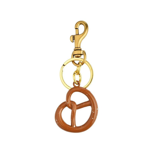 Ciondolo a forma di pretzel dorato