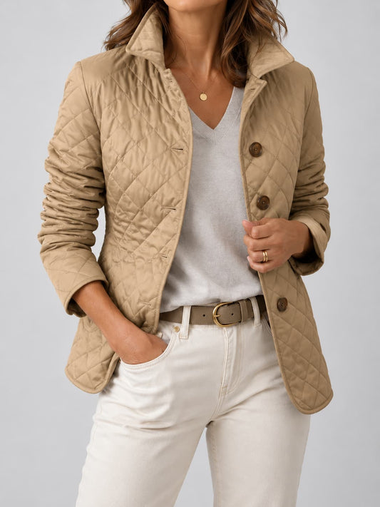Kelley | Giacca trapuntata leggera cachi