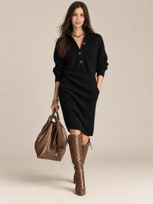 Damaris | Abito in maglia caldo, elegante e comodo.