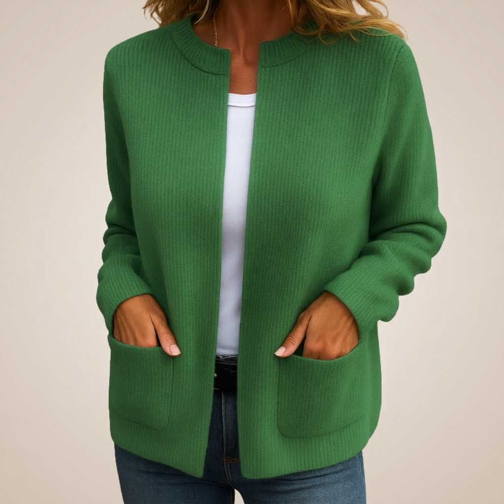 Martina | Cardigan con cerniera e tasche