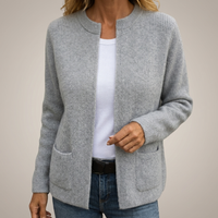 Martina | Cardigan con cerniera e tasche