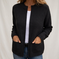 Martina | Cardigan con cerniera e tasche