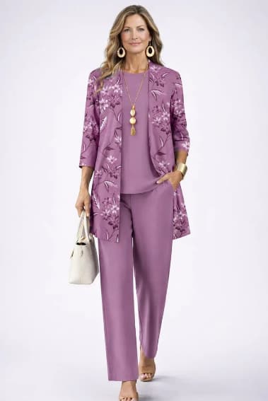 Viola | Completo da tre pezzi Classic Elegance | Lilla