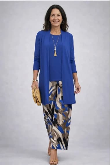 Livia | Completo da tre pezzi Classic Elegance | Blu royal