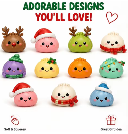 Calendario Adviento Squishy 24 Sorpresas Navideñas🎄